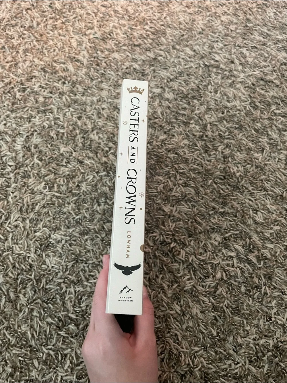 Casters and Crowns by Elizabeth Lowham — White & Gold Cover